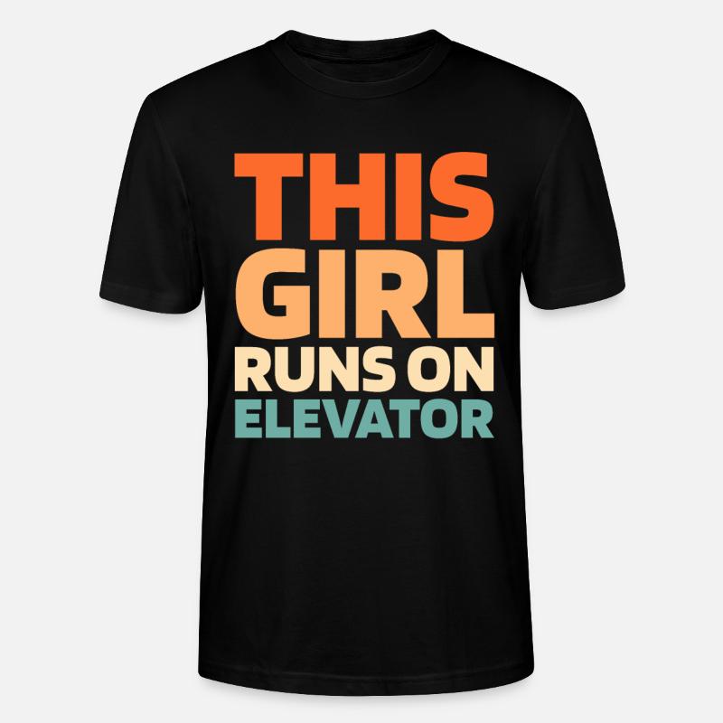 Elevator Elevator - Stanley/Stella CRAFTER Unisex Organic T-Shirt - black