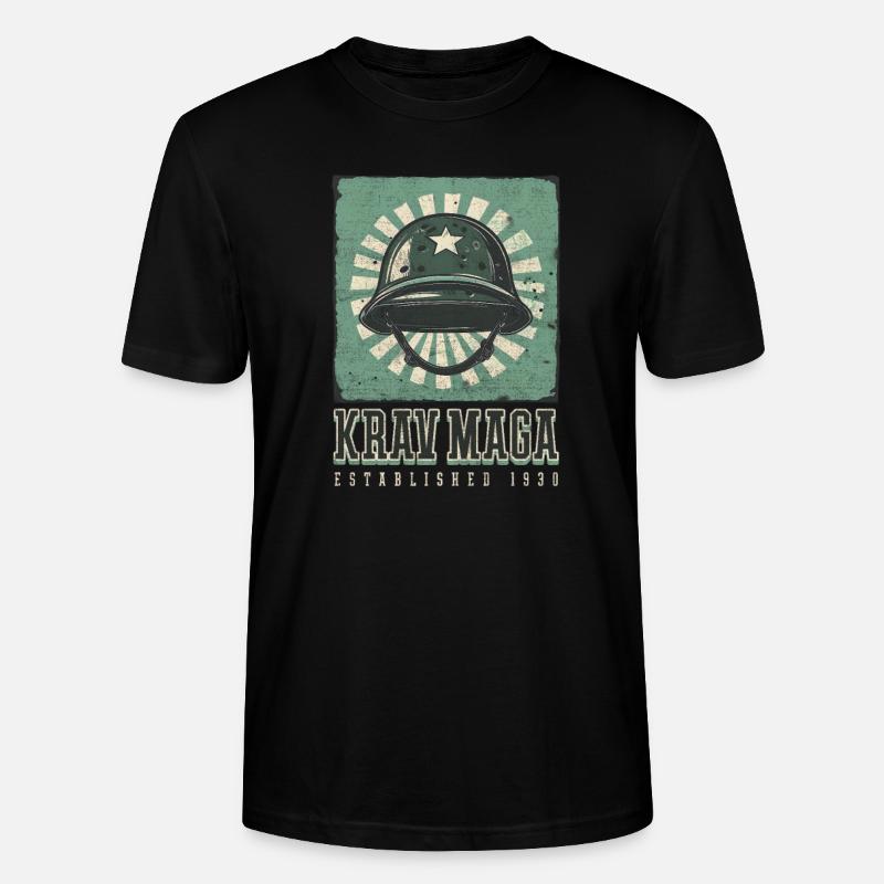 Krav Maga Créé en 1930 - T-shirt bio CRAFTER Stanley Stella Unisexe - noir