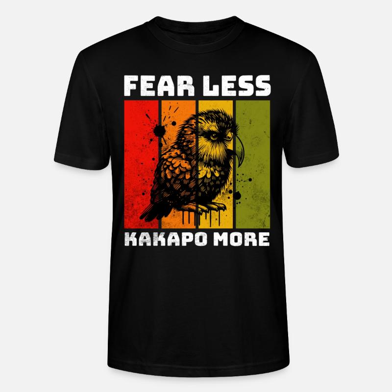 Perroquet de nuit kakapo - T-shirt bio CRAFTER Stanley Stella Unisexe - noir