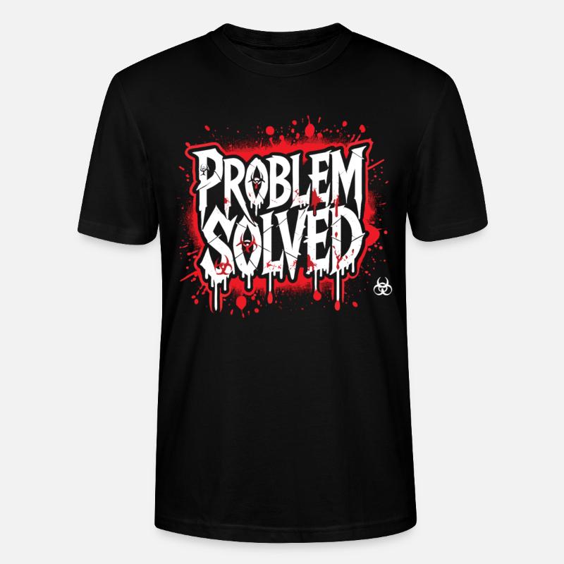 Shocking Solution - Problem Solved - Stanley/Stella CRAFTER Unisex Organic T-Shirt - black