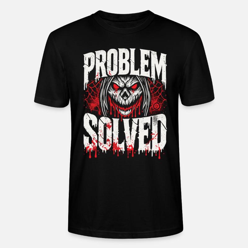 Blutige Lösung - Problem Solved - Stanley/Stella Unisex Bio-T-Shirt CRAFTER - Schwarz