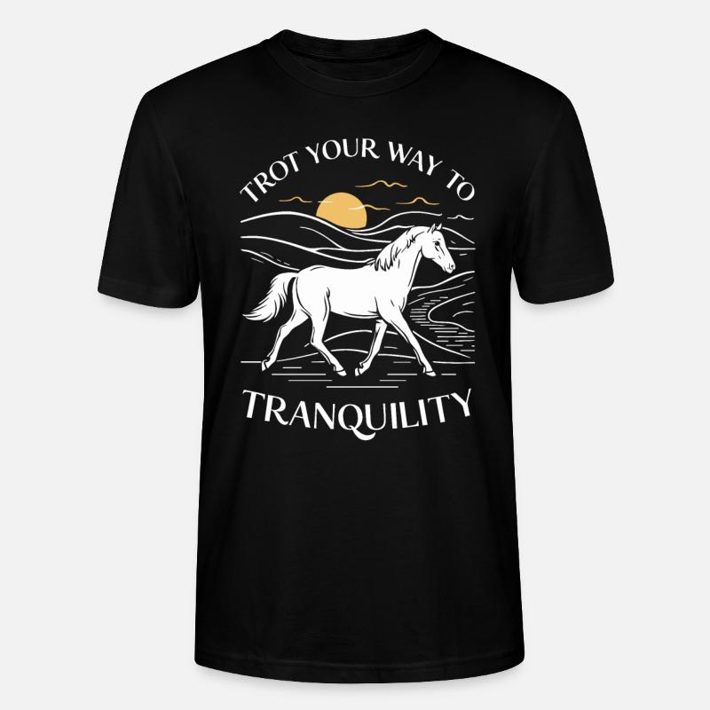 Guérison par l’équithérapie et - T-shirt bio CRAFTER Stanley Stella Unisexe - noir