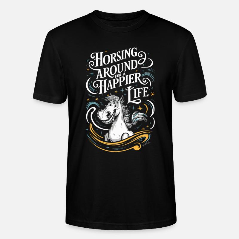 Heilung Durch Pferdetherapie Und Therapeutisches - Stanley/Stella Unisex Bio-T-Shirt CRAFTER - Schwarz