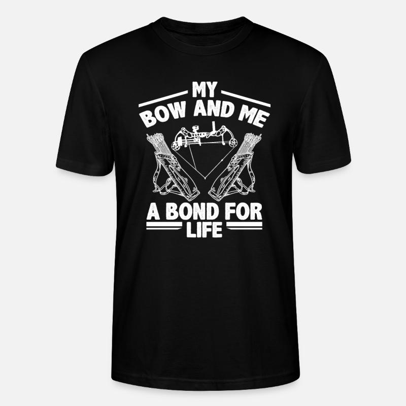 Liebe Bogen Bogenschießen - Stanley/Stella Unisex Bio-T-Shirt CRAFTER - Schwarz