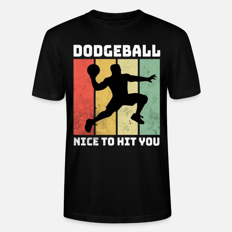 Dodgeball Sprüche - Stanley/Stella Unisex Bio-T-Shirt CRAFTER - Schwarz