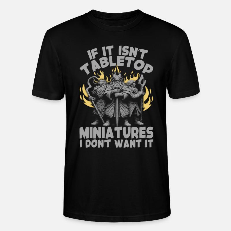 Tabletop Wargaming Miniatures Painter - Stanley/Stella CRAFTER Unisex Organic T-Shirt - black
