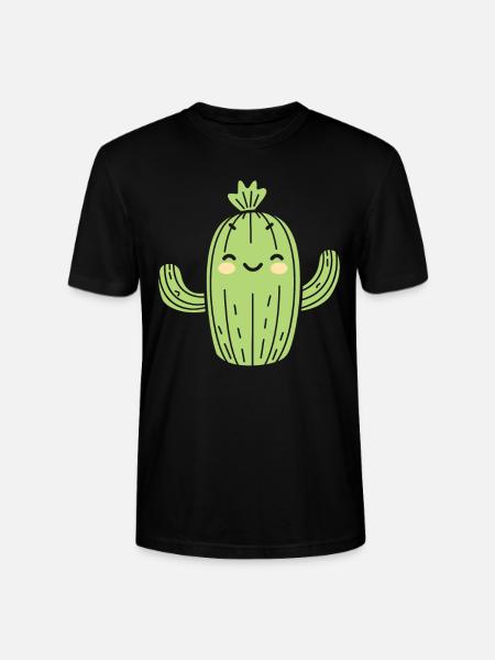 Cactus - Stanley/Stella CRAFTER Unisex Organic T-Shirt - black