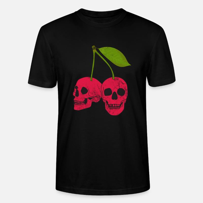Kirsche - Stanley/Stella Unisex Bio-T-Shirt CRAFTER - Schwarz