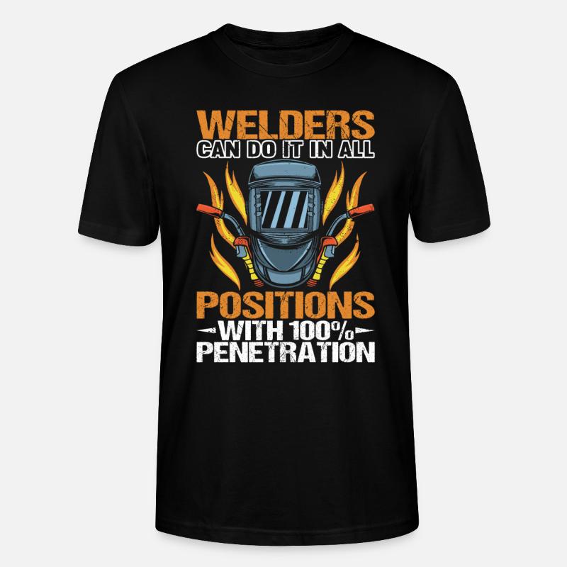 Soudeurs Soudeurs Mécaniciens de soudage - T-shirt bio CRAFTER Stanley Stella Unisexe - noir