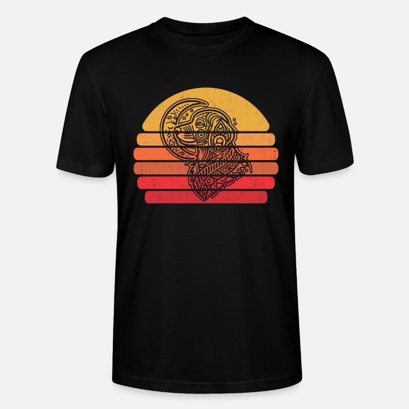 Phases de lune Golden Doodle - T-shirt bio CRAFTER Stanley Stella Unisexe - noir