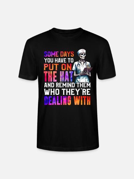 Nursing Skeleton Nurse - Stanley/Stella Unisex Bio-T-Shirt CRAFTER - Schwarz