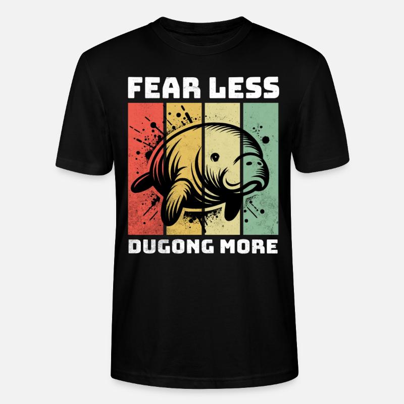 Dugong Seekuh - Stanley/Stella Unisex Bio-T-Shirt CRAFTER - Schwarz