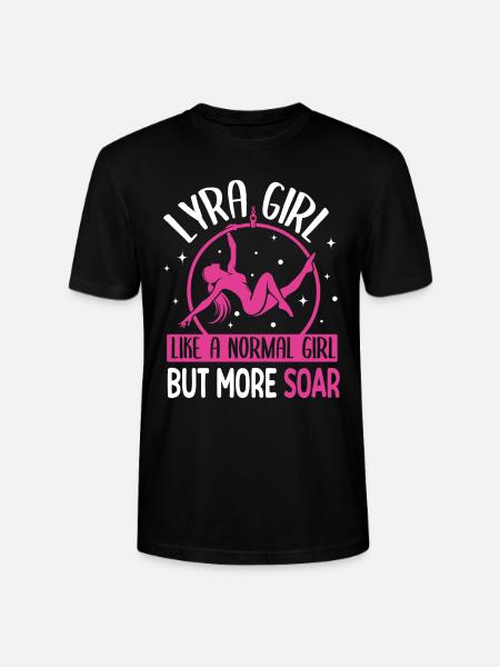 Lyra Girl Aerial hoop Aerialist - Maglietta unisex ecologica CRAFTER di Stanley/Stella - nero