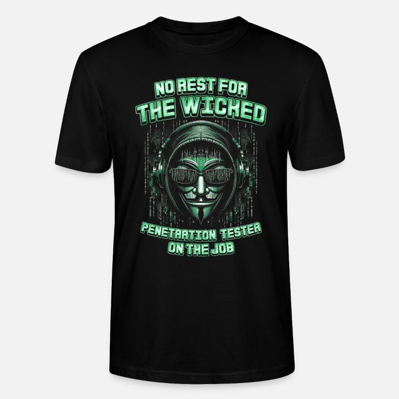 Penetrationstester Penetration Tester - Stanley/Stella CRAFTER Unisex Organic T-Shirt - black