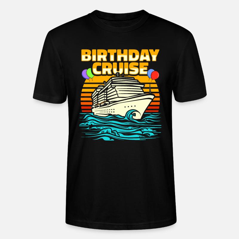 Croisière d’anniversaire à Kreuzfahrt - T-shirt bio CRAFTER Stanley Stella Unisexe - noir