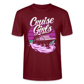 Crucero - Camiseta unisex ecológica CRAFTER de Stanley/Stella - rojo burdeos - delante - Alina (178cm) & Michal (187cm)
