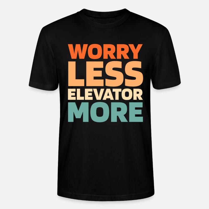 Elevator Elevator - Stanley/Stella CRAFTER Unisex Organic T-Shirt - black