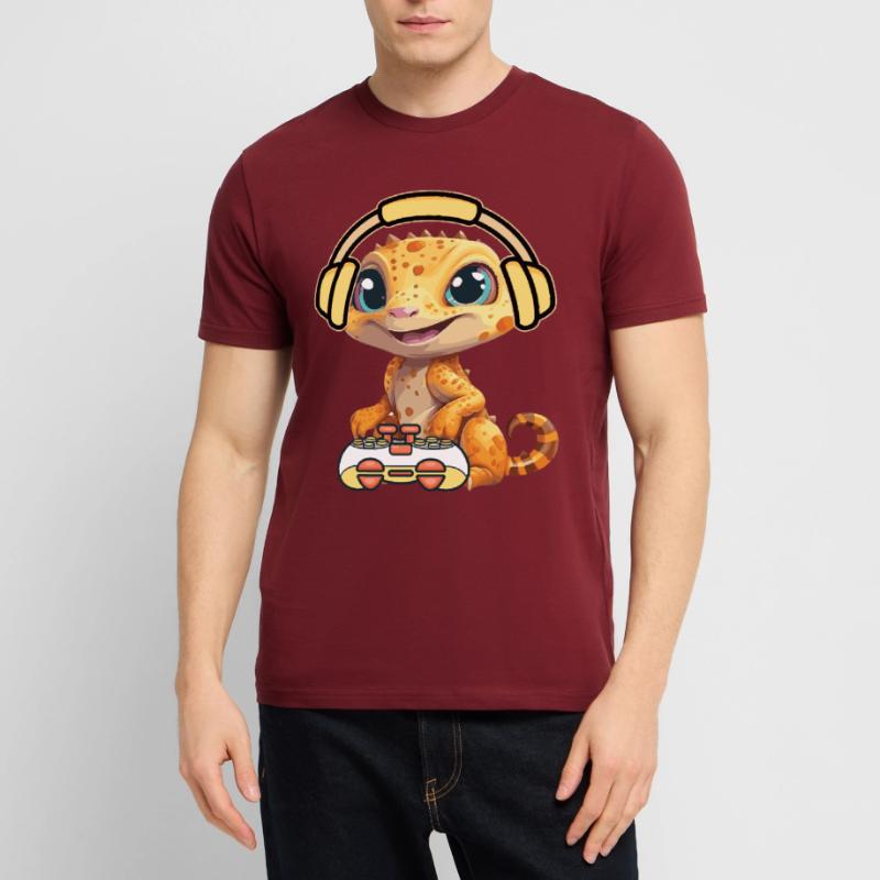 Games Controller Gaming Rex Dino with Controller Stanley/Stella CRAFTER Unisex Organic T-Shirt