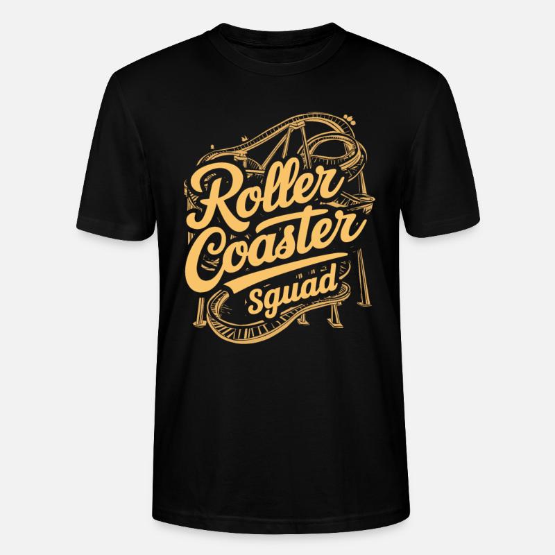 Roller Coaster Squad Abenteuerfans - Stanley/Stella Unisex Bio-T-Shirt CRAFTER - Schwarz