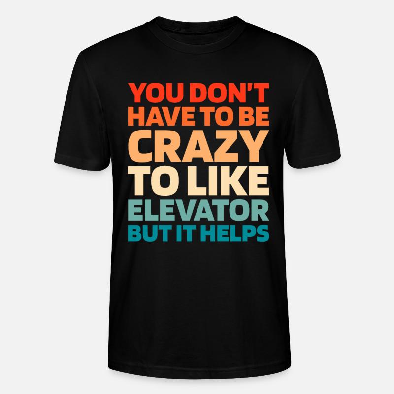 Elevator Elevator - Stanley/Stella CRAFTER Unisex Organic T-Shirt - black