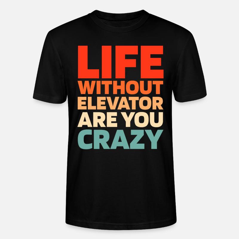 Elevator Elevator - Stanley/Stella CRAFTER Unisex Organic T-Shirt - black