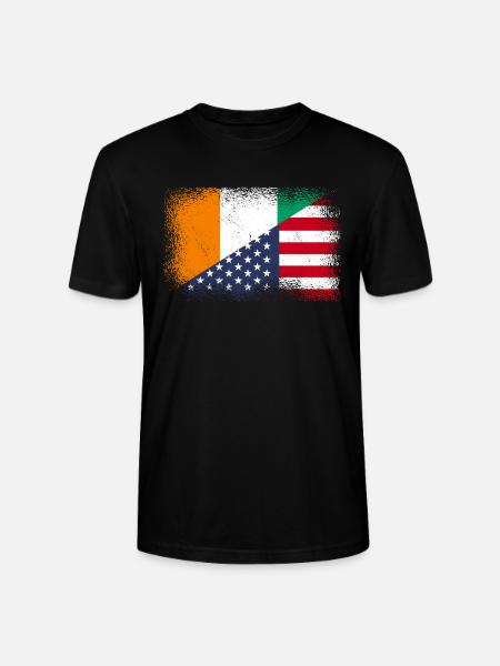 Côte d'Ivoire, United States - Stanley/Stella CRAFTER Unisex Organic T-Shirt - black