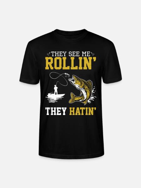 Walleye Fishing - Stanley/Stella Unisex Bio-T-Shirt CRAFTER - Schwarz