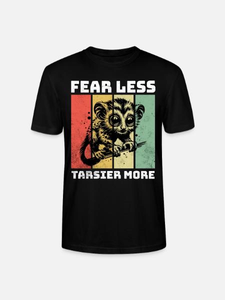 Tarsier Koboldmaki - T-shirt bio CRAFTER Stanley Stella Unisexe - noir