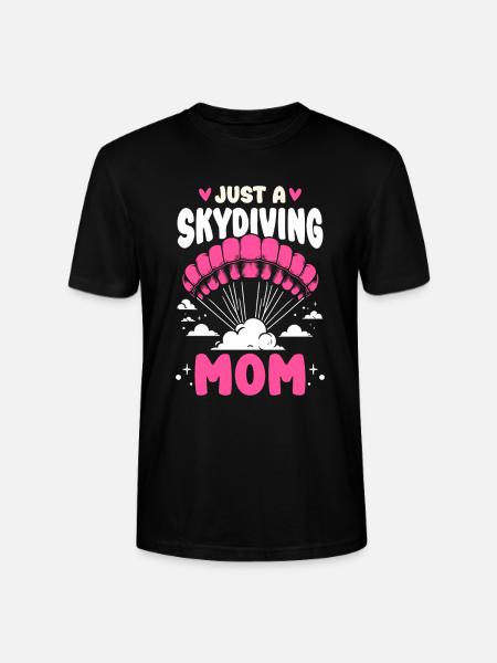 Parachutist Skydiving Mother - Stanley/Stella CRAFTER Unisex Organic T-Shirt - black
