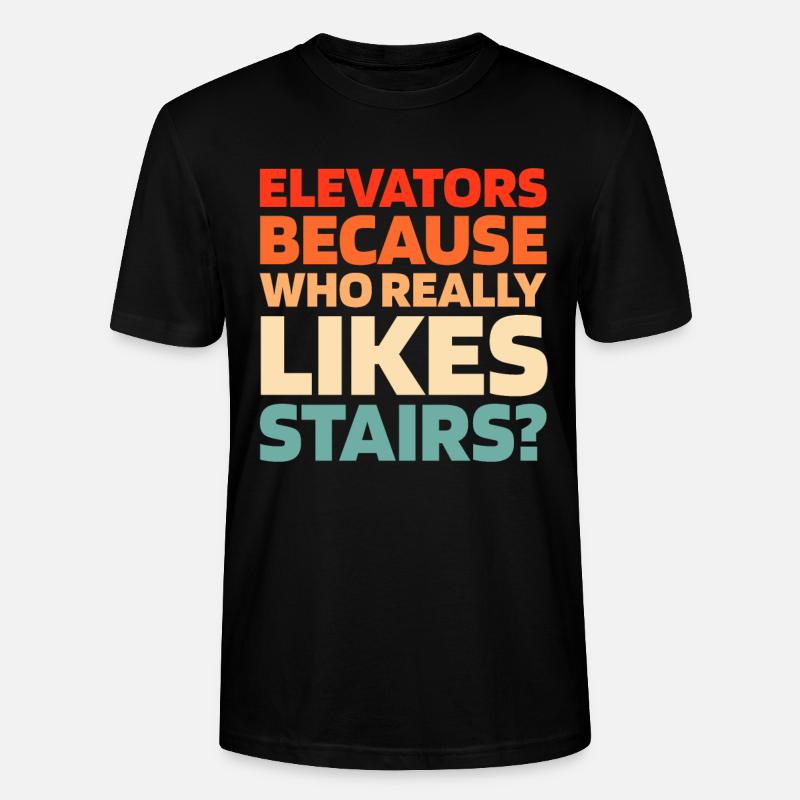 Elevator Elevator - Stanley/Stella CRAFTER Unisex Organic T-Shirt - black