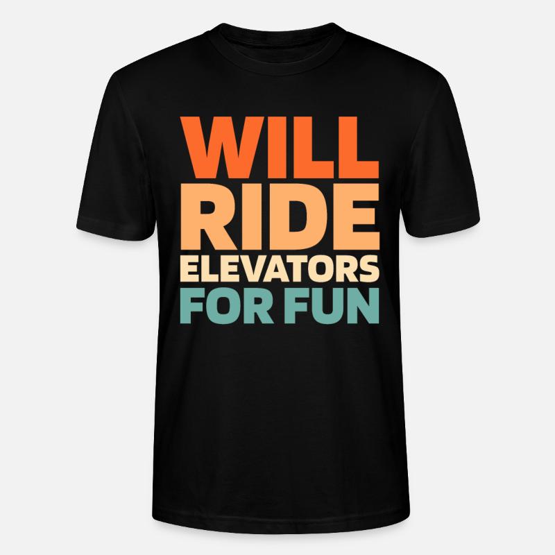 Elevator Elevator - Stanley/Stella CRAFTER Unisex Organic T-Shirt - black