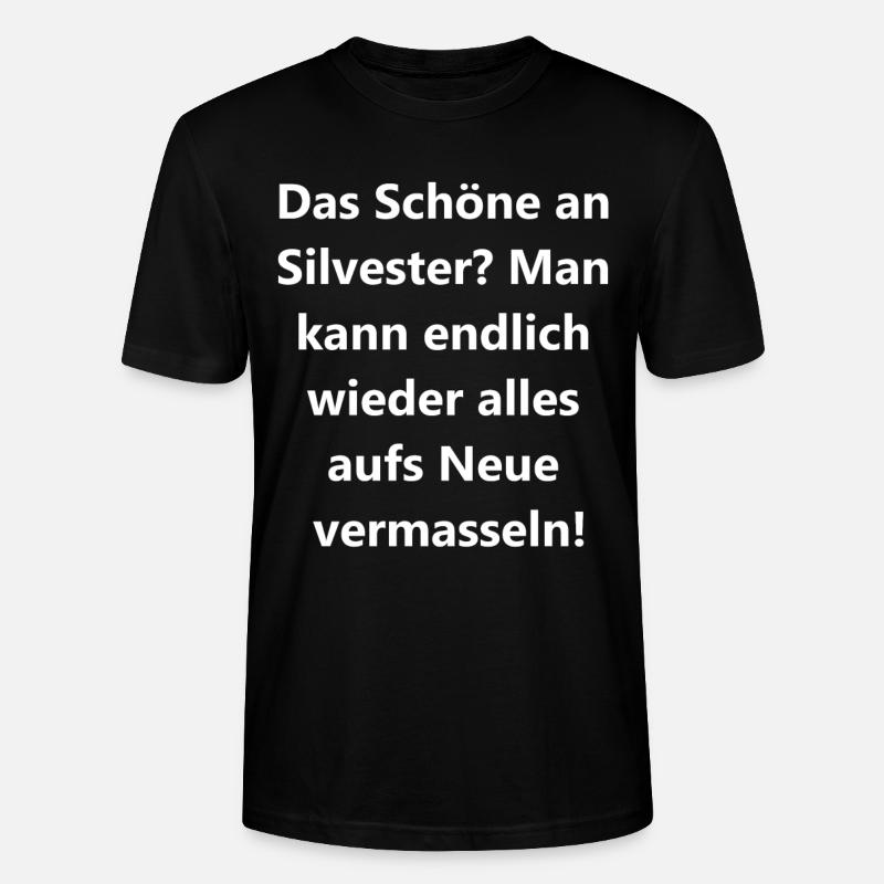 Silvester Fail Geschenk - Stanley/Stella Unisex Bio-T-Shirt CRAFTER - Schwarz