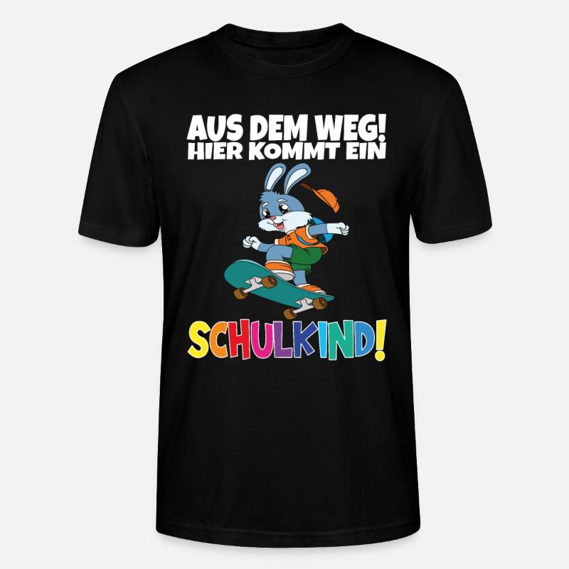 Écolier 2024 entrant à l'école - T-shirt bio CRAFTER Stanley Stella Unisexe - noir