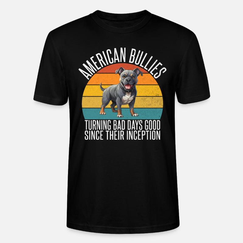 Cadeaux American Bully - T-shirt bio CRAFTER Stanley Stella Unisexe - noir