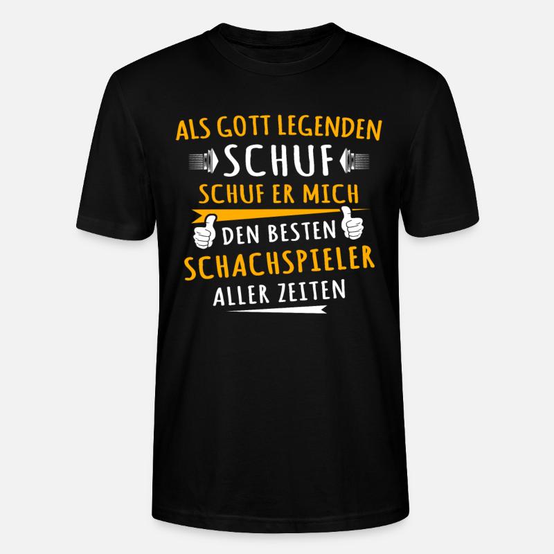 Joueur d’échecs - T-shirt bio CRAFTER Stanley Stella Unisexe - noir