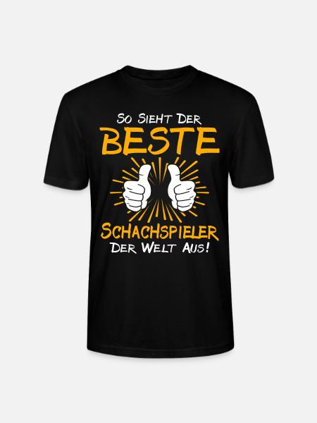 Chess Player Gift Idea - Stanley/Stella CRAFTER Unisex Organic T-Shirt - black