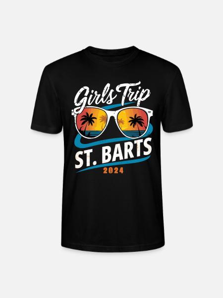 Girls Trip St. Barts 2024 - Stanley/Stella CRAFTER Unisex Organic T-Shirt - black