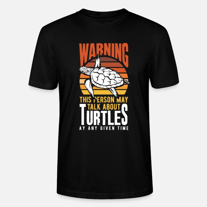 Turtle Sea Turtle Gift - Stanley/Stella CRAFTER Unisex Organic T-Shirt - black