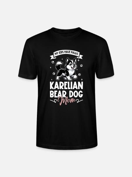 Karelian Bear Dog Mom - Stanley/Stella CRAFTER Unisex Organic T-Shirt - black