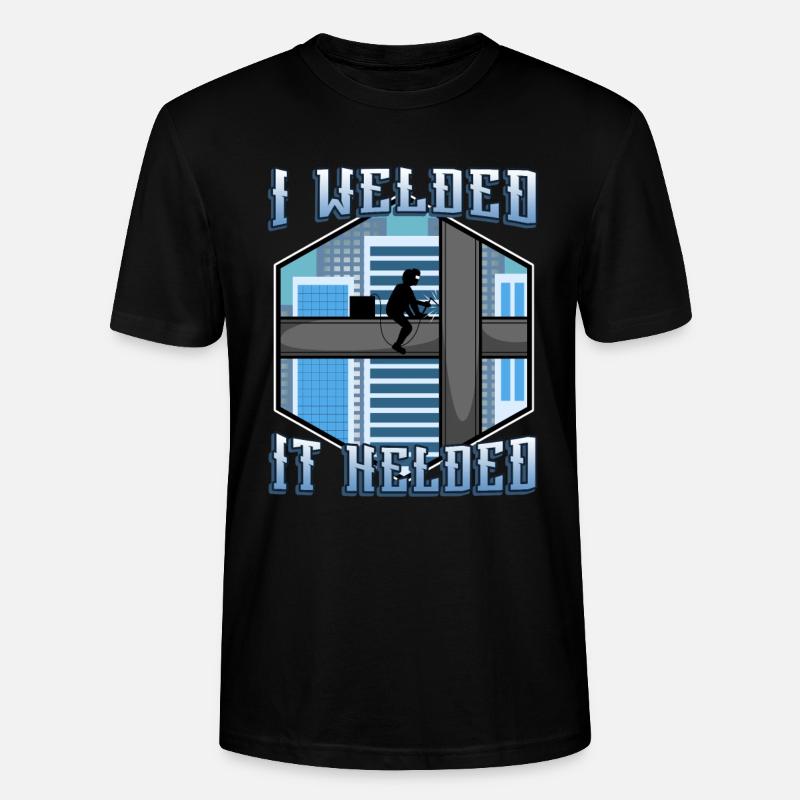 I welded it helded - Stanley/Stella Unisex Bio-T-Shirt CRAFTER - Schwarz