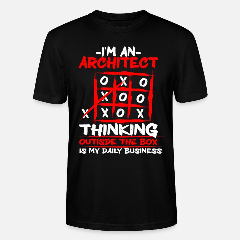Architecte Architecture - T-shirt bio CRAFTER Stanley Stella Unisexe - noir
