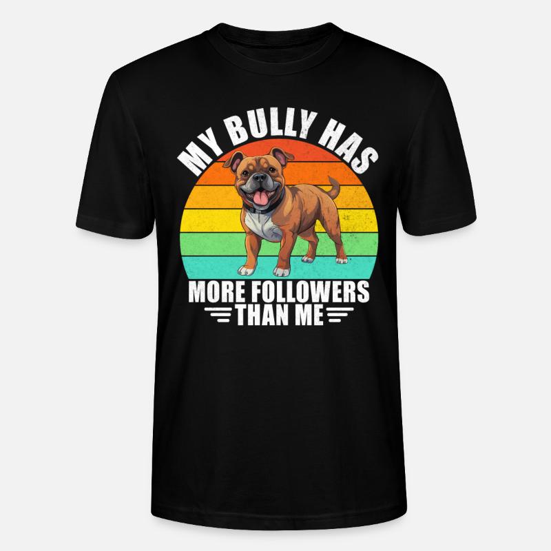 Cadeaux American Bully - T-shirt bio CRAFTER Stanley Stella Unisexe - noir
