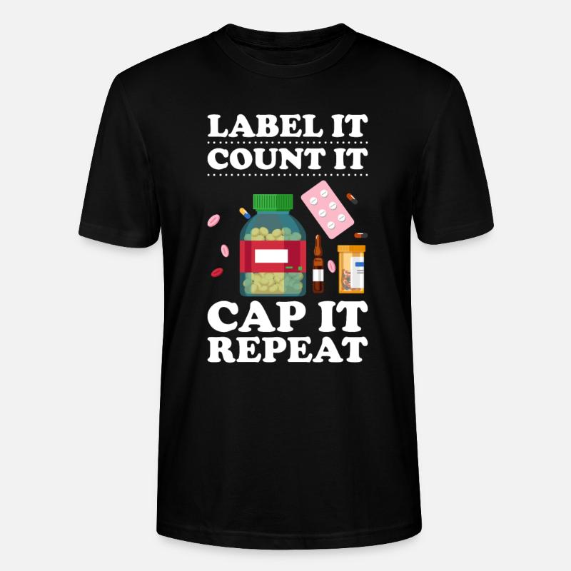Assistant pharmaceutique Technicien en pharmacie - T-shirt bio CRAFTER Stanley Stella Unisexe - noir