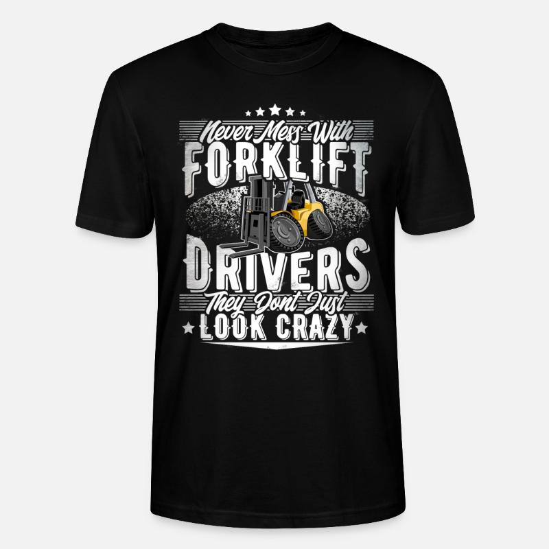 Forklift driver - Stanley/Stella CRAFTER Unisex Organic T-Shirt - black