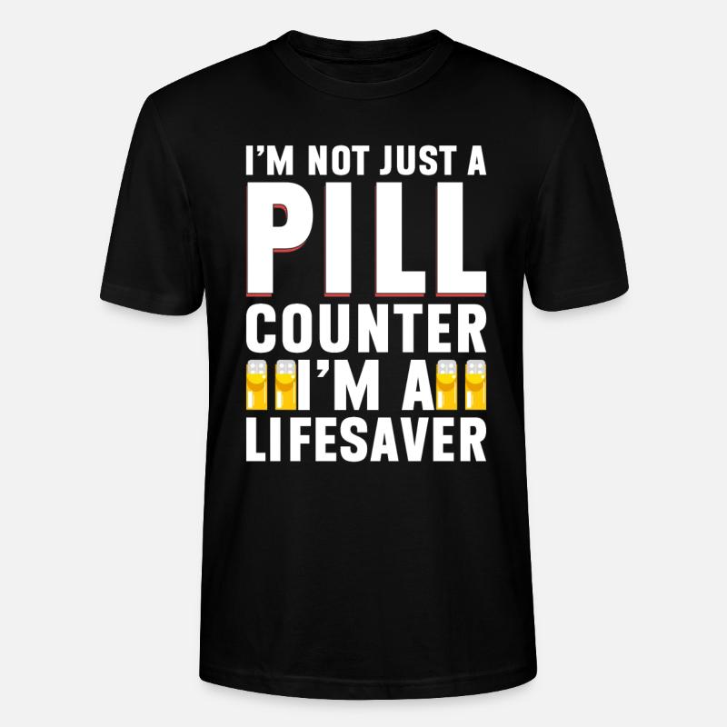 Pharmaceutical Assistant Pharmacy Technician - Stanley/Stella CRAFTER Unisex Organic T-Shirt - black