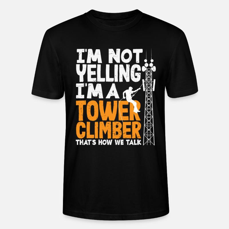 Turmkletterer-techniker Turmarbeiter - Stanley/Stella Unisex Bio-T-Shirt CRAFTER - Schwarz