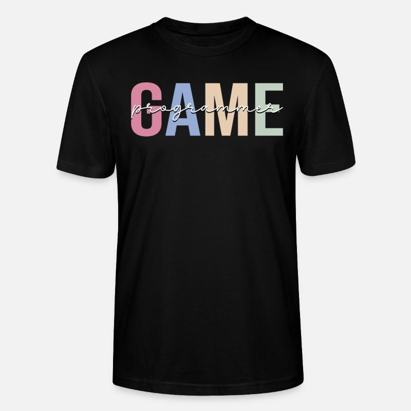 Game Programmers Game Developers - Stanley/Stella CRAFTER Unisex Organic T-Shirt - black