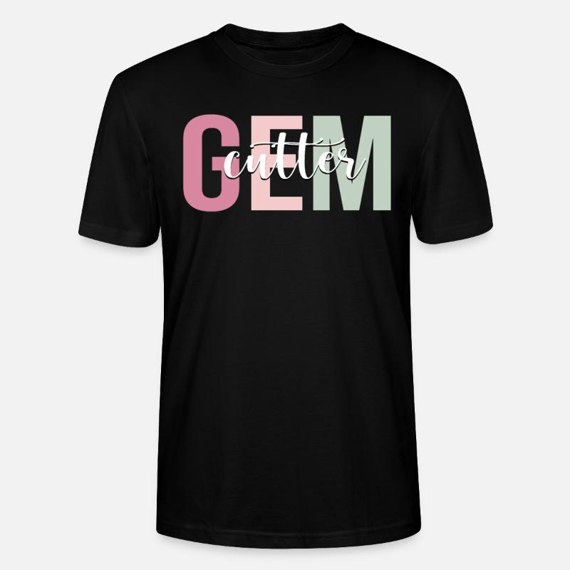 Coupe de coupe-pierres précieuses - T-shirt bio CRAFTER Stanley Stella Unisexe - noir