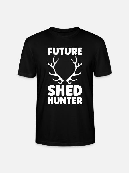 Geweihjagd Geweih Jäger Jagt Jagdtrophäe - Stanley/Stella Unisex Bio-T-Shirt CRAFTER - Schwarz