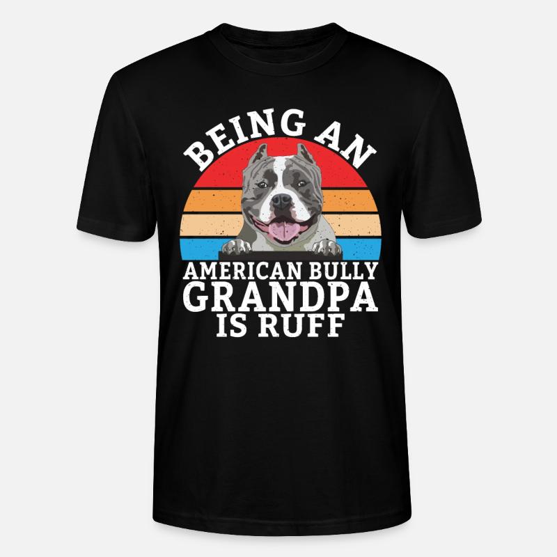 Cadeaux American Bully - T-shirt bio CRAFTER Stanley Stella Unisexe - noir